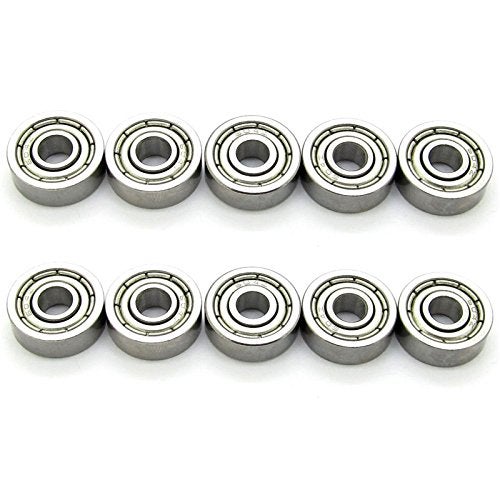 JIUWU 4x12x4mm Miniature Deep Groove Ball Bearing Steel Model Bearings 604Z 604ZZ 80014 Pack of 10 - Image 1